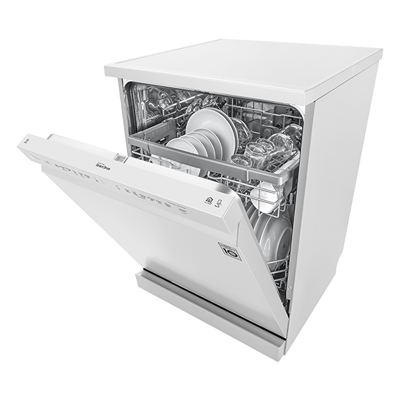 LG 60cm QuadWash Freestanding Dishwasher - White