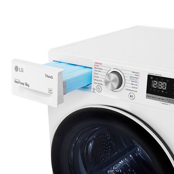 LG 8kg Heat Pump Condenser Dryer - White (Series 5)