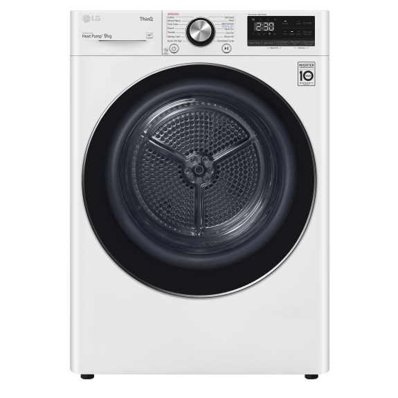 LG 9kg Heat Pump Condenser Dryer - White (Series 9)