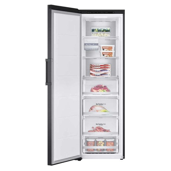 LG 324L Single Door Vertical Freezer - Matt Black
