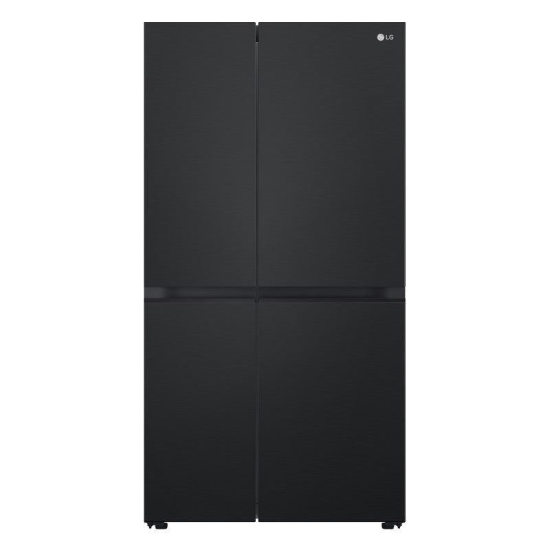 LG 664L Side-by-Side Fridge Freezer - Matte Black
