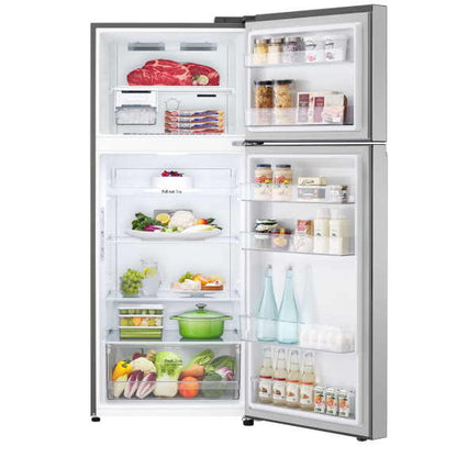 LG 375L Top Mount Fridge Freezer - Silver