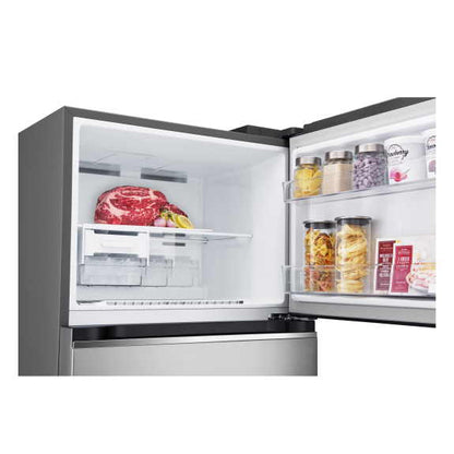 LG 375L Top Mount Fridge Freezer - Silver