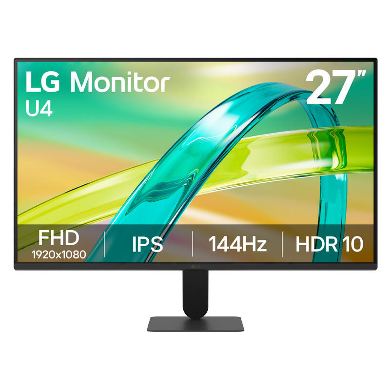 LG 27" FHD Borderless Monitor - IPS 144Hz 1ms-Response