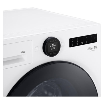 LG 12kg Smart AI Front Load Washing Machine - Essence White (Series 9)
