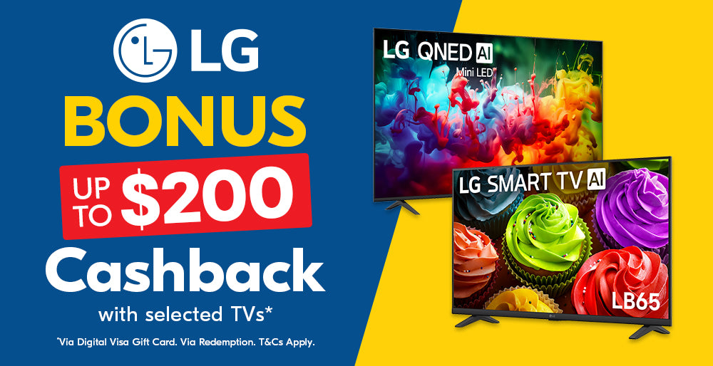Up to $200 Cashback on selected LG 2026 TVs
