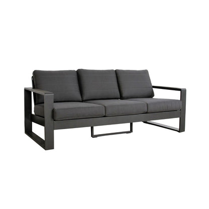 Maderia 4 Piece Outdoor Lounge Set - Charcoal/Grey