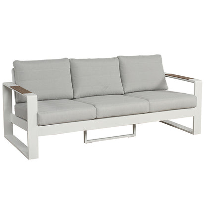 Maderia 5 Piece Outdoor Lounge/Dining Set - White/Light Grey