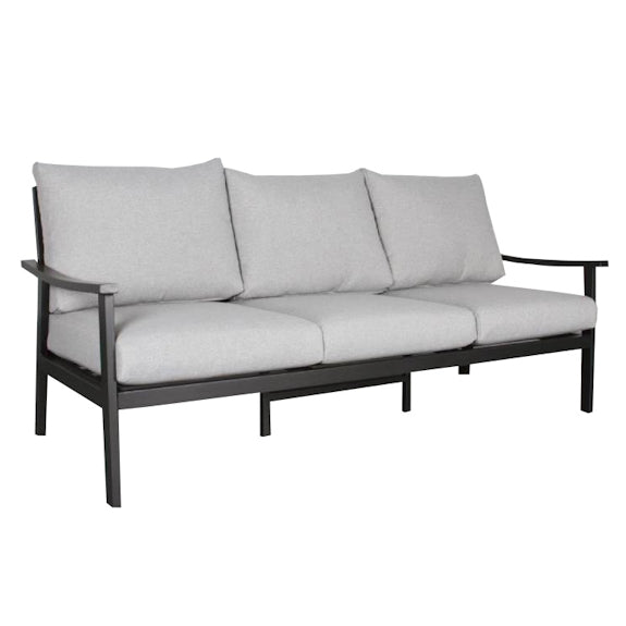 Marni 4  Piece Outdoor Lounge Setting - Charcoal/Dark Grey