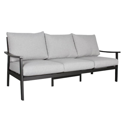 Marni 4  Piece Outdoor Lounge Setting - Charcoal/Dark Grey