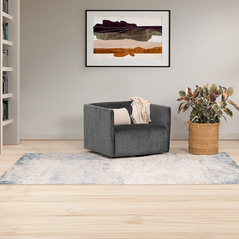 Martina Swivel Occasional Chair - Smoke Pearl