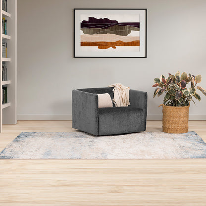 Martina Swivel Occasional Chair - Smoke Pearl