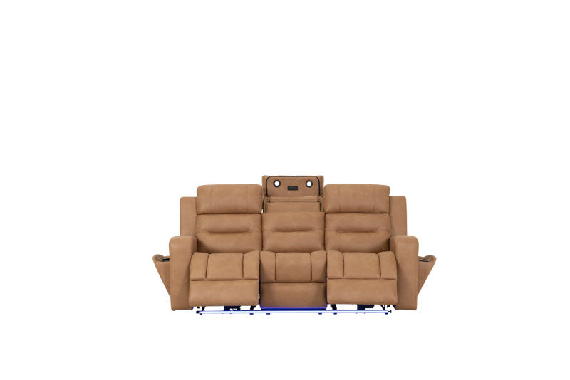 Matrix 3 Seater Electric Recliner Sofa - Tan