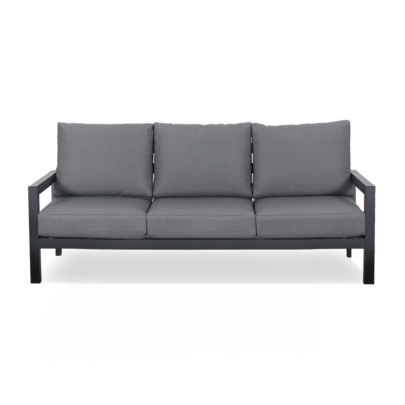 Matzo Outdoor 3 Seater Sofa - Gunmetal/Alpha Grey