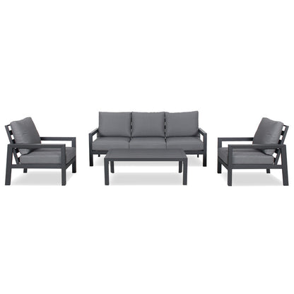 Matzo Outdoor 3 Seater Sofa - Gunmetal/Alpha Grey