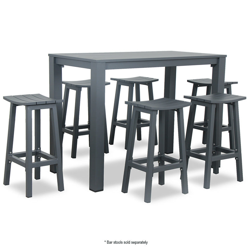 Matzo Outdoor Bar Table - Gunmetal