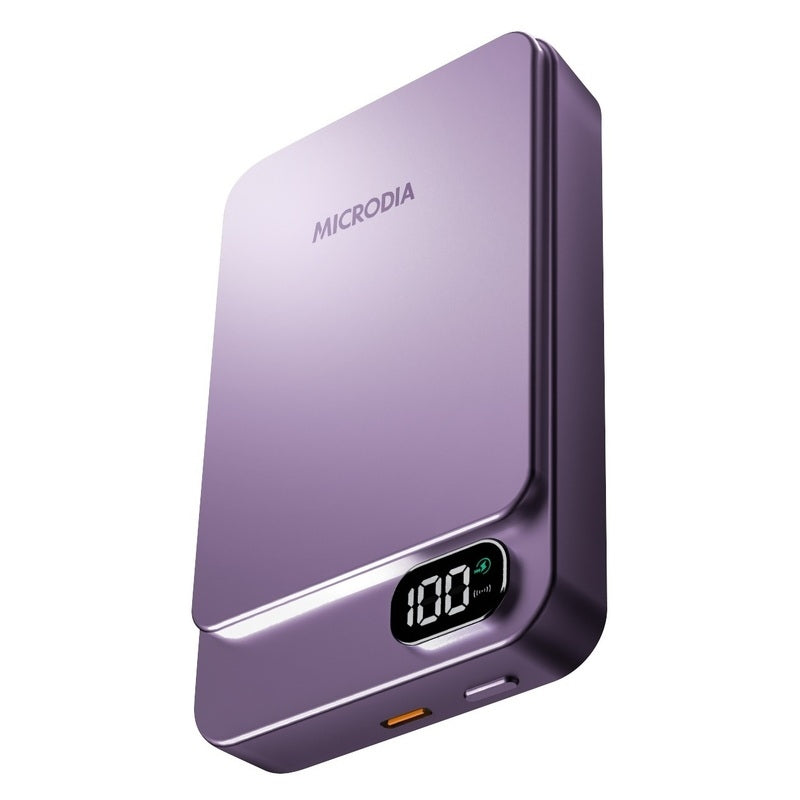 Microdia 35W SnapPower Aluminaire Magnetic Power Bank 10,000MAH - Purple