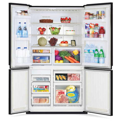 Mitsubishi Electric 580L French Door Fridge Freezer - Black