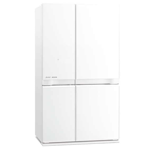 Mitsubishi Electric 580L Quad Door Fridge Freezer - White (L4 Glass Series)