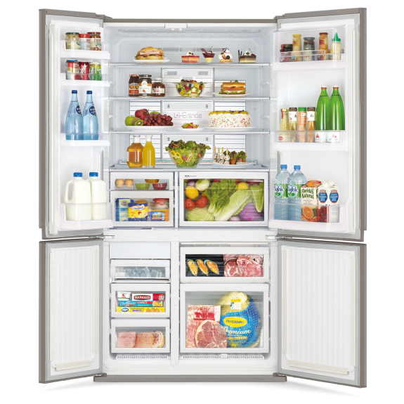 Mitsubishi Electric 635L French Door Fridge Freezer - Argent Silver