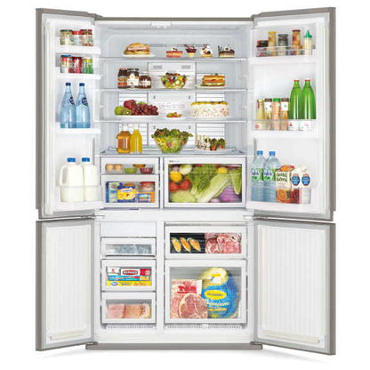 Mitsubishi Electric 635L French Door Fridge Freezer - Argent Silver