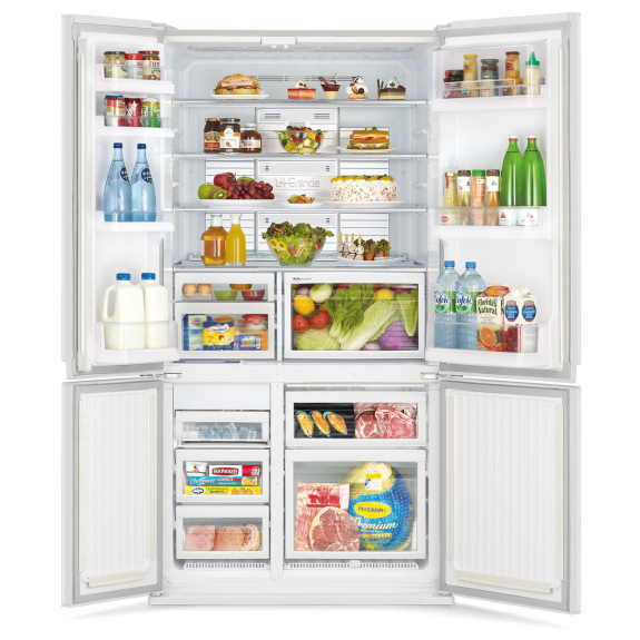 Mitsubishi Electric 635L French Door Fridge Freezer - White
