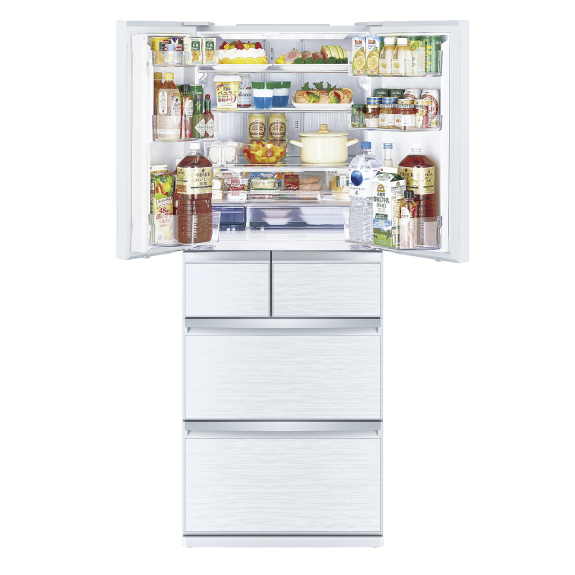 Mitsubishi Electric 470L Multi Drawer Fridge Freezer - White