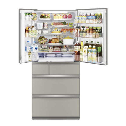 Mistubishi Electric 700L Multi-Drawer Fridge Freezer - Argent Silver