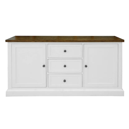 Montreal 1650mm Timber Buffet - Oak/White
