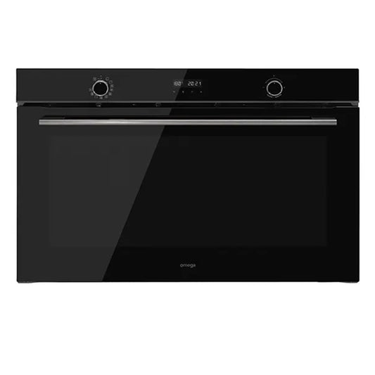 Omega 90cm Built-In Large Oven with 11 Functions - Black