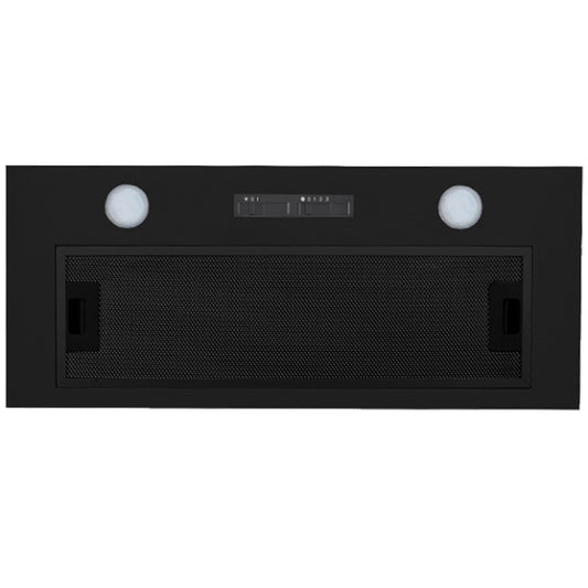 Omega 90cm Undermount Rangehood - Matte Black