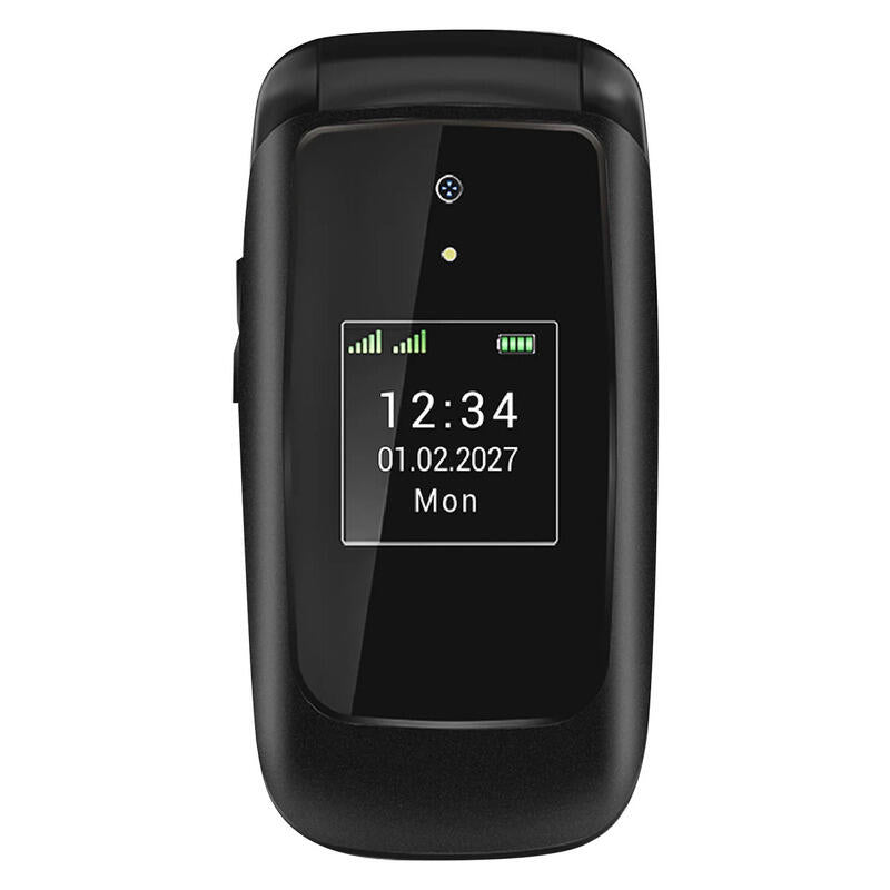 Opel Lite Dual Sim 512GB Flip Phone - Deep Black