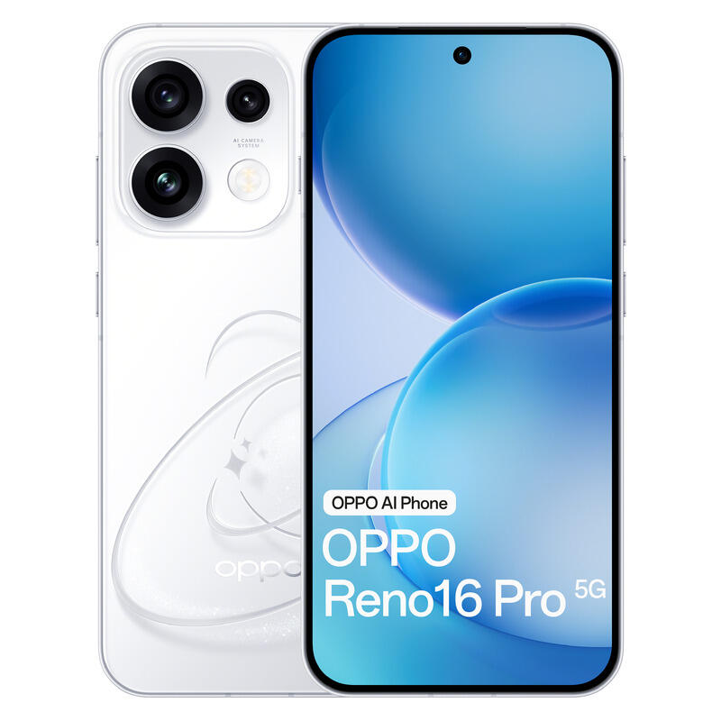 OPPO 6.32" Reno16 Pro Smartphone - 5G 512GB IP69K Dual Sim - Pop White