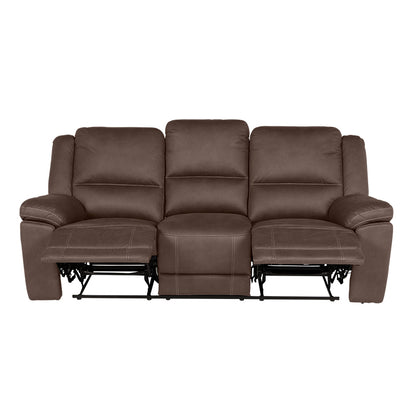 Oregon 3 Seater Fabric Recliner - Graphite