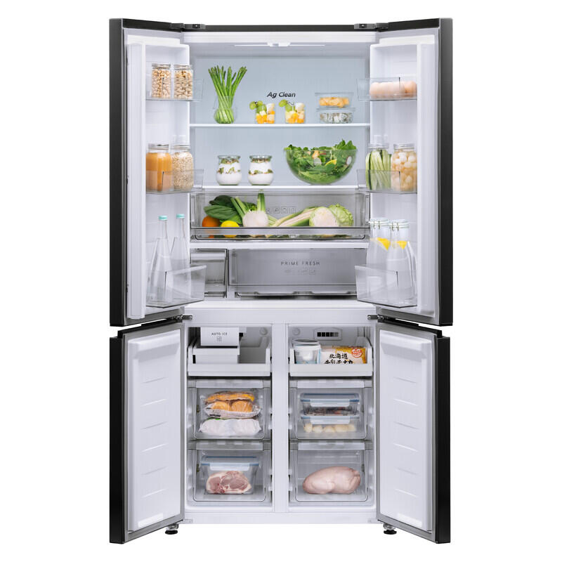 Panasonic 482L Style + Slimline Quad Door Refrigerator, Non Plumbed with Ice - Black