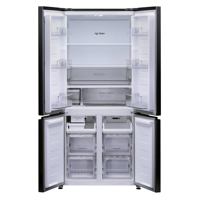 Panasonic 482L Style + Slimline Quad Door Refrigerator, Non Plumbed with Ice - Black