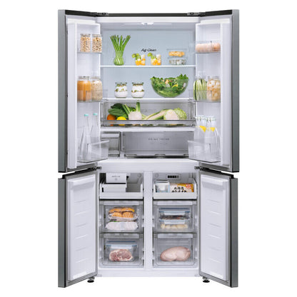 Panasonic Style + Slimline Quad Door Refrigerator, Non-Plumbed - Silver