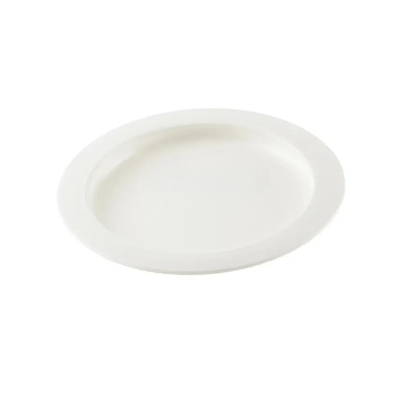 Homecraft Plate with Inside Edge - Off White