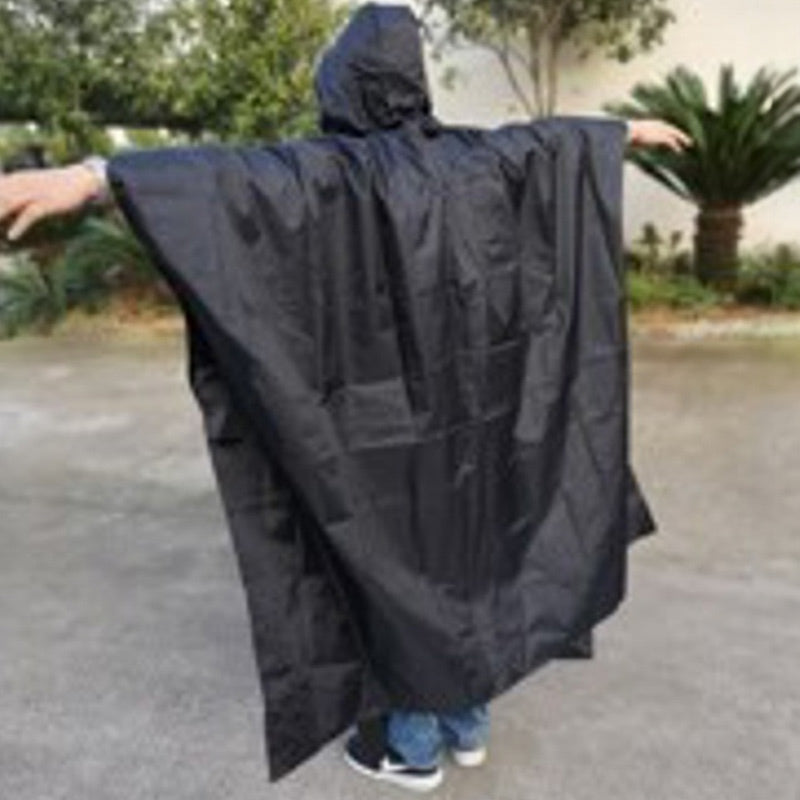 Top Gun Scooter Accessory Thin Black Rain Poncho - Black