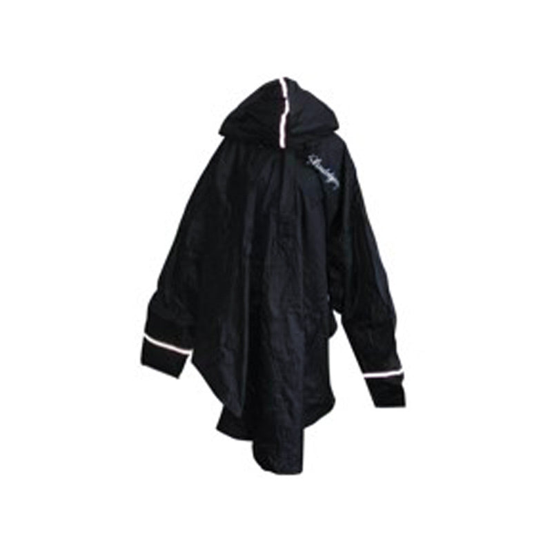 Top Gun Scooter Accessory Thick Black Rain Poncho - Black