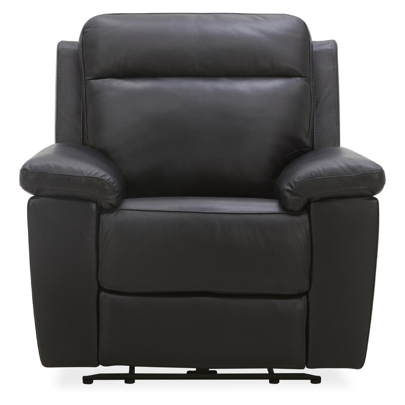 Potenza Electric Recliner Leather Armchair - Black
