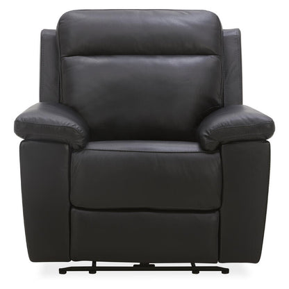 Potenza Electric Recliner Leather Armchair - Black