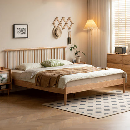 Primo Queen Timber Bed - Natural
