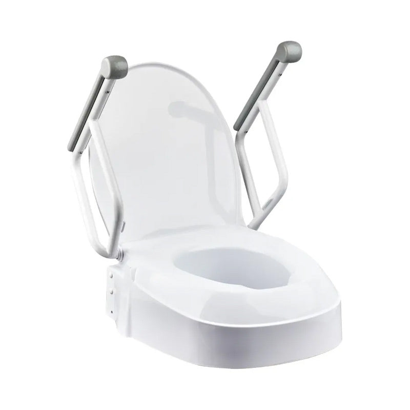 Homecraft Raised Toilet Seat with Swing Back Armrest