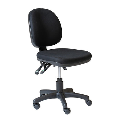 Rapidline ET20 Gas Lift Medium Back Office Chair - Black