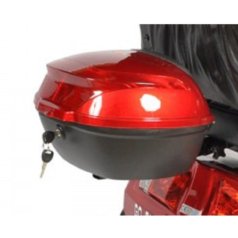 Top Gun Scooter Accessory Medium Rear Lockable Box - Red