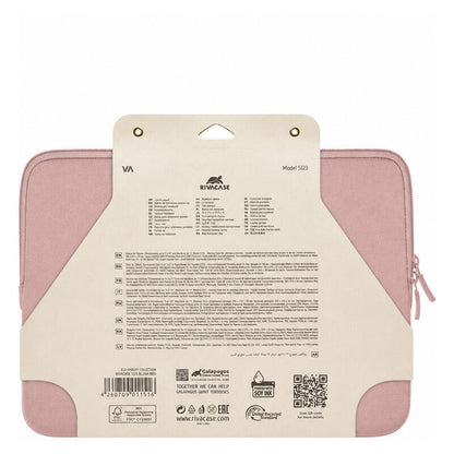 Rivacase 13.3" Anti-Shock Laptop Sleeve for Apple MacBook - Blush (5123)