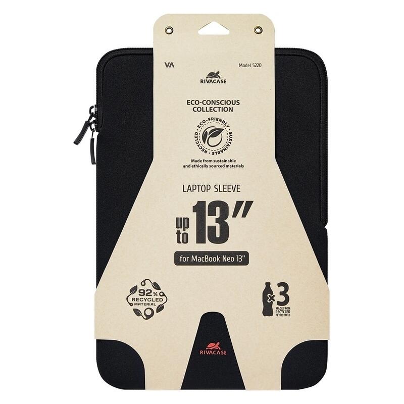 Rivacase 12" Anti-Shock Laptop Sleeve - Black (5220)