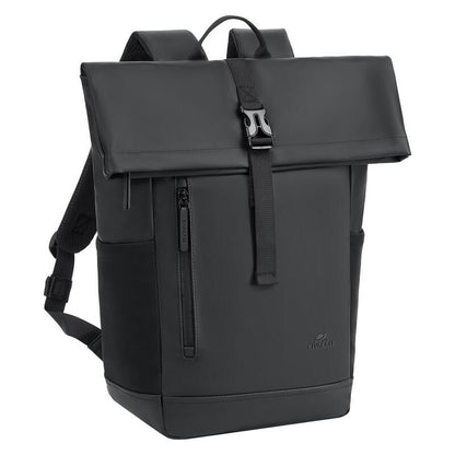 Rivacase 17L Eco Roll-Top Backpack - Black (7826)