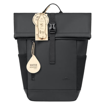 Rivacase 17L Eco Roll-Top Backpack - Black (7826)